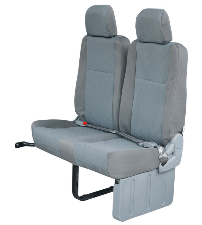 Luxury Toyota Van Hiace Seggiolini per autobus Materiale spugna ad alta densità Colore grigio