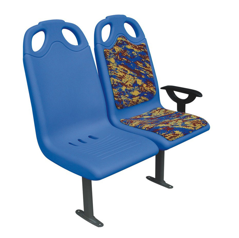 Struttura del telaio in acciaio Sedie per autobus della metropolitana Diversi colori Armset laterale montato