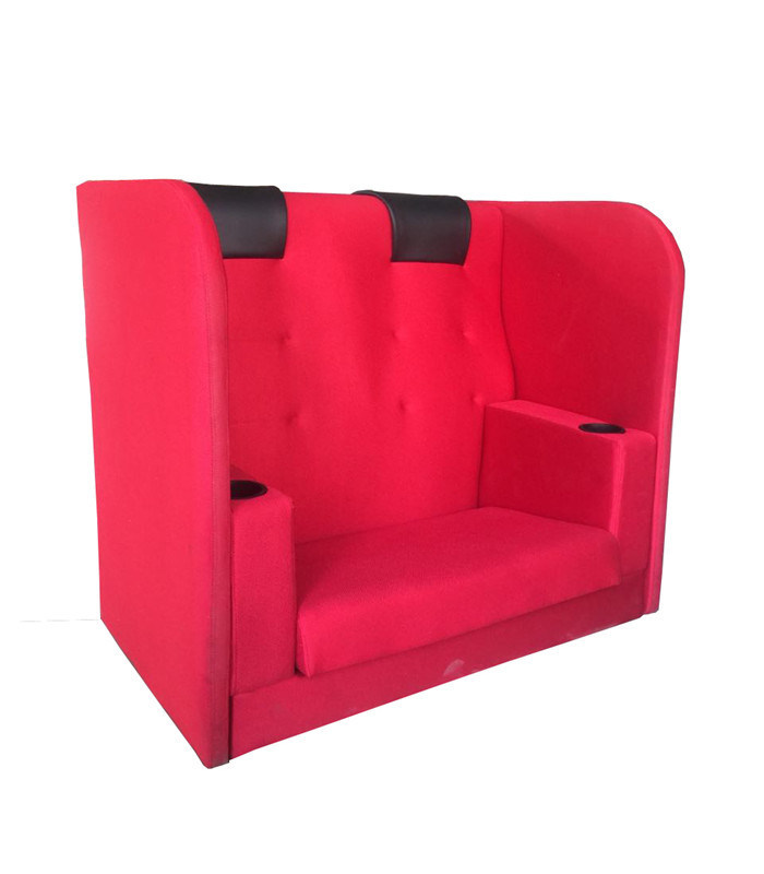 Non recliner teatro coppia sedile poggiatesta colore rosso struttura robusta affidabile