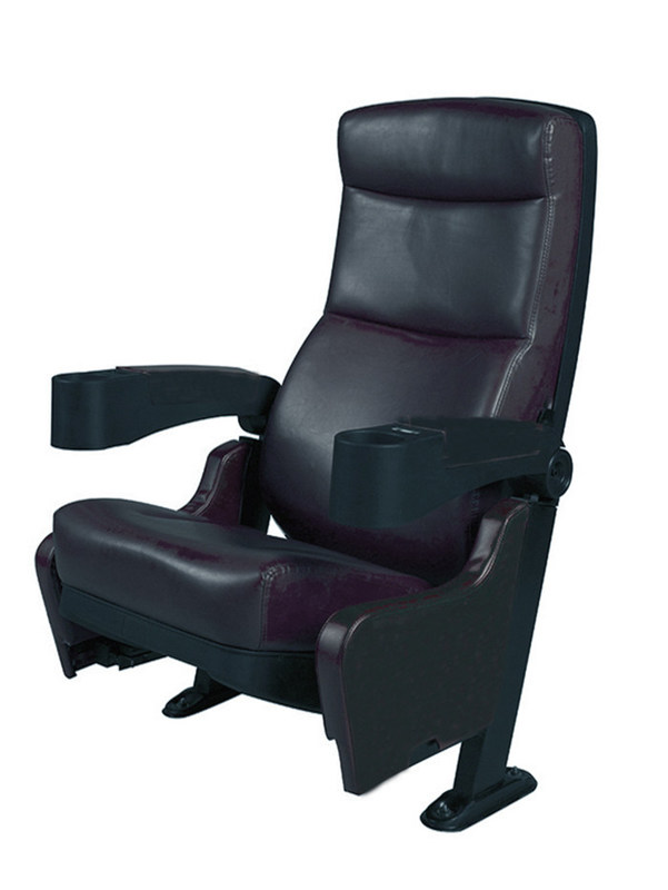 Poltrone per home theater a colori neri con appoggio fisso 540 mm larghezza 445 mm profondità